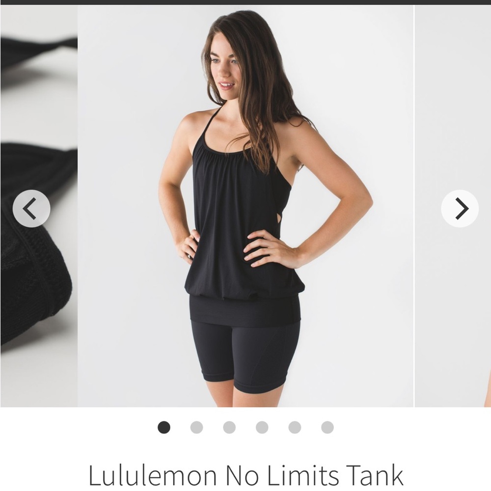 Lululemon No Limits Tank Black size 6